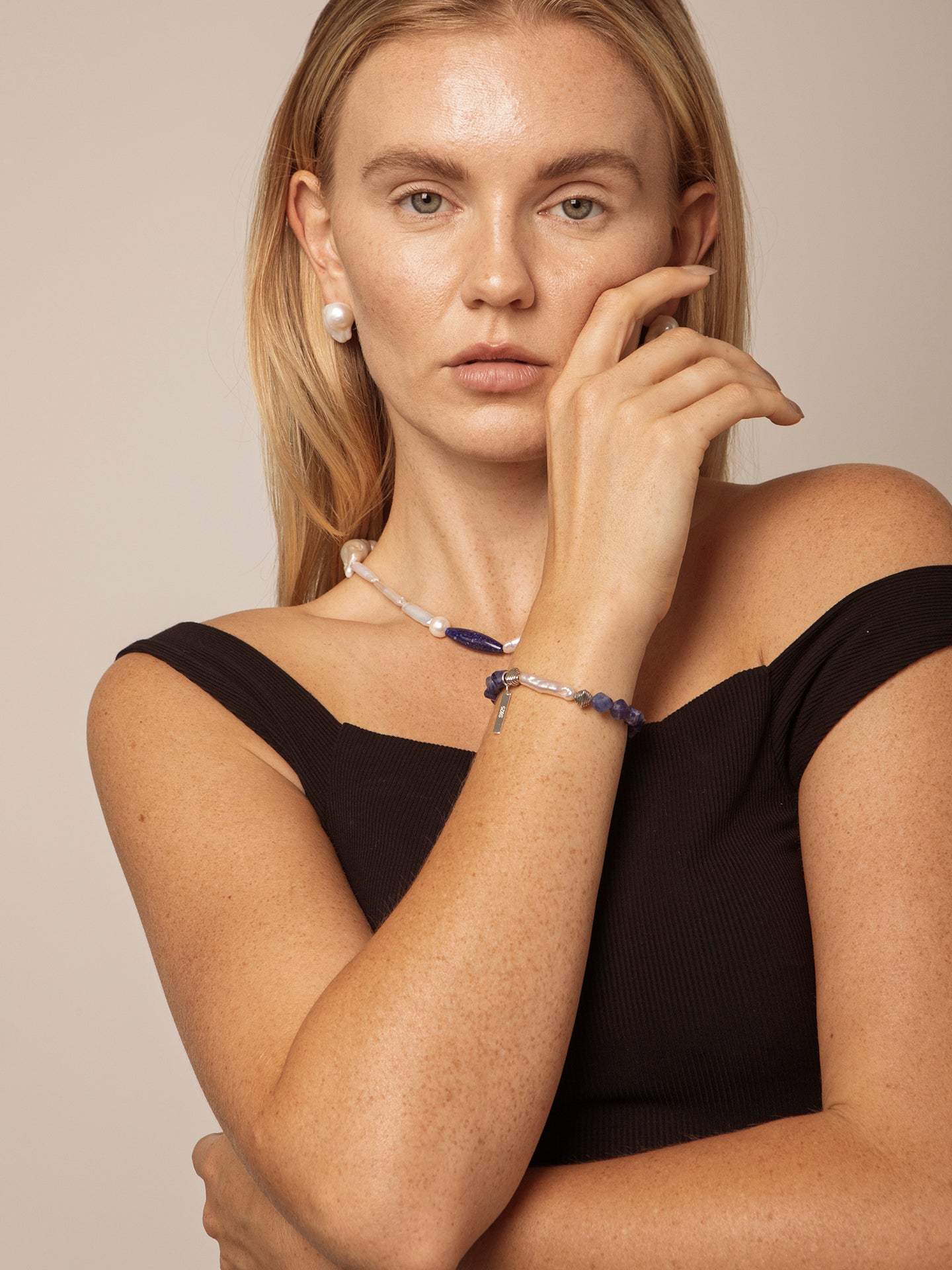 Silver Orchid Bracelet